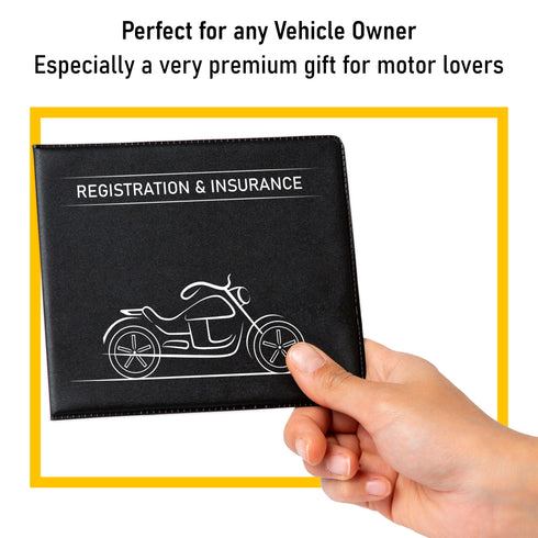 CANOPUS Car Registration and Insurance Holder, Car Document Holder, Vehicle Registration and Insurance Card Holder, Wallet for Auto, Trailer, Motorcycle, Truck, Vehicle Paperwork Organizer (2 Pack)